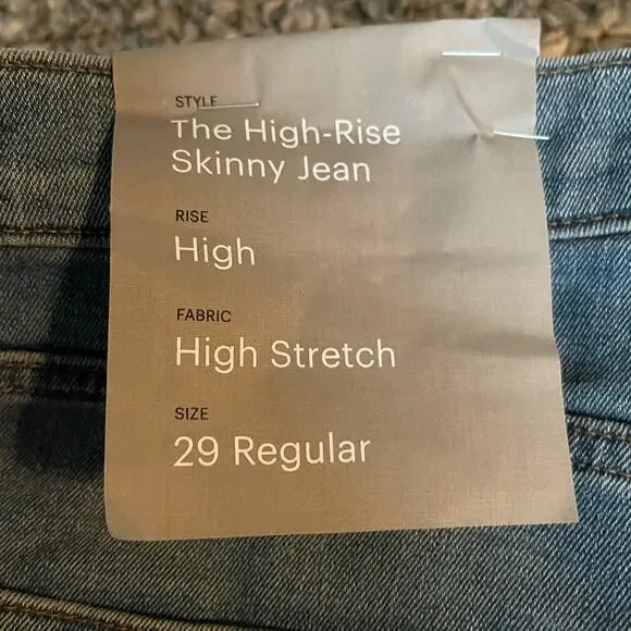 NEW Everlane The High Rise Skinny Jean Size 29‎ Regular - Picture 3 of 8